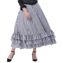 Belle Poque Retro Vintage Gothic Style Schwarz &amp; Weiß Stripes Treiben BP000354-1